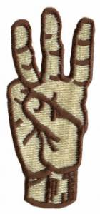 Picture of Sign Language 6 Machine Embroidery Design