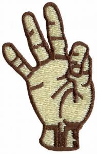 Picture of Sign Language 9 Machine Embroidery Design