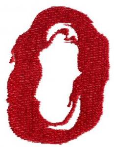 Picture of Painted 0 Machine Embroidery Design