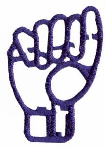 Picture of Sign Language A Machine Embroidery Design