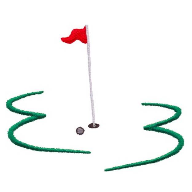 Picture of Golf Design Machine Embroidery Design