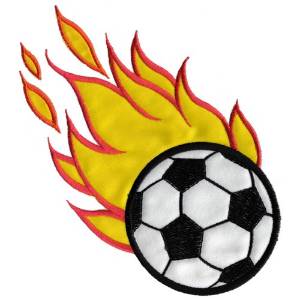 Picture of Soccer Ball Appliqué Machine Embroidery Design