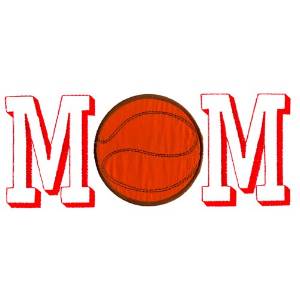 Picture of Mom Basketball Machine Embroidery Design