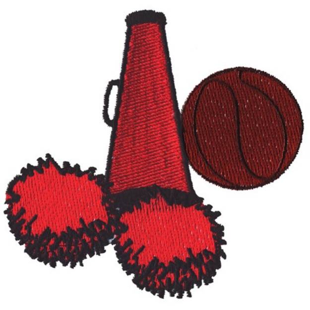 Picture of Basketball Cheerleader Machine Embroidery Design
