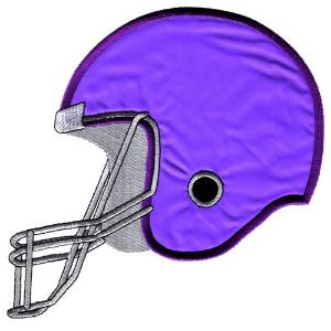Picture of Football Helmet Machine Embroidery Design