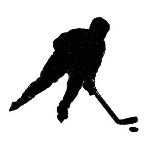 Picture of Hockey Player Machine Embroidery Design