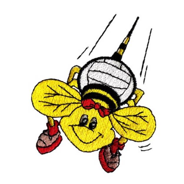 Picture of Volley "Bee" Machine Embroidery Design