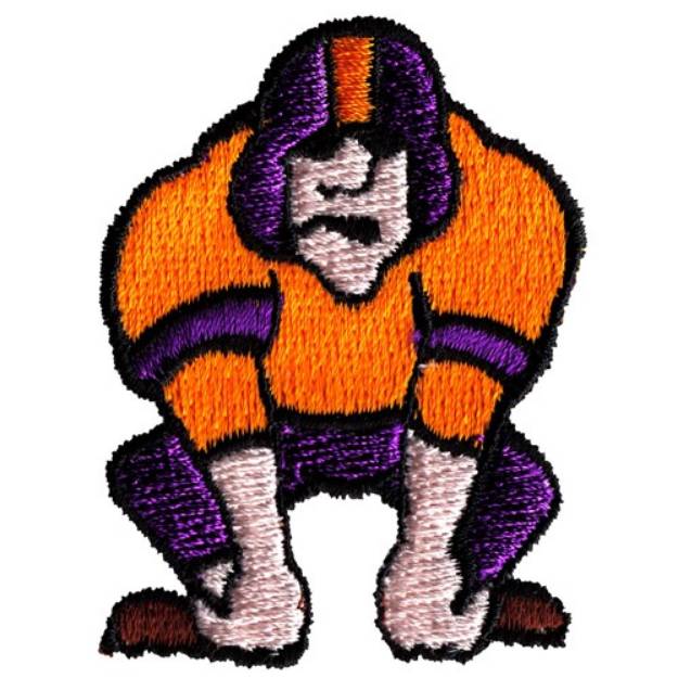 Picture of Football Character Machine Embroidery Design