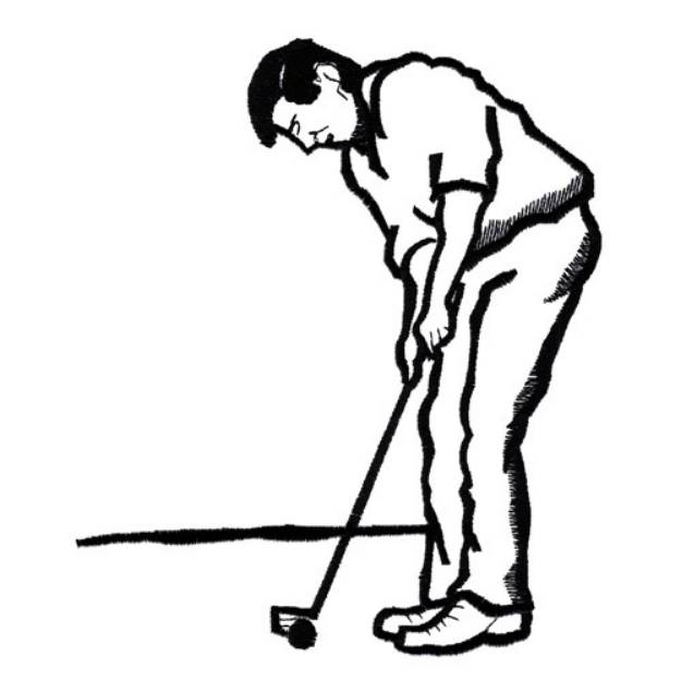 Picture of Golf Putt Machine Embroidery Design