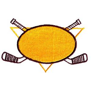 Picture of Hockey Stick Logo Machine Embroidery Design