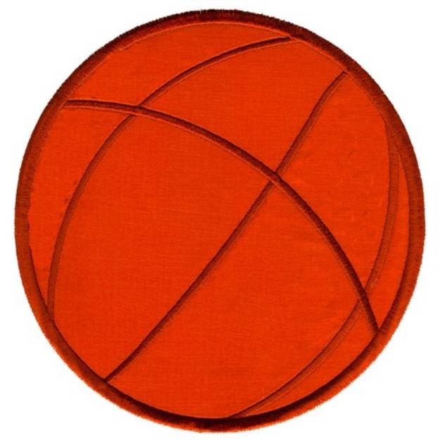 Picture of Applique Basketball Machine Embroidery Design