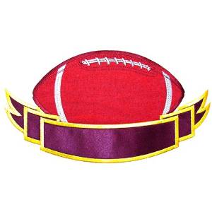 Picture of Applique Football Machine Embroidery Design