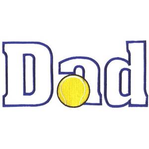 Picture of Tennis Dad Machine Embroidery Design