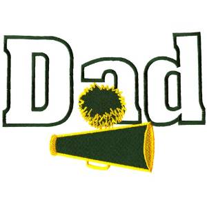 Picture of Cheerleading Dad Machine Embroidery Design