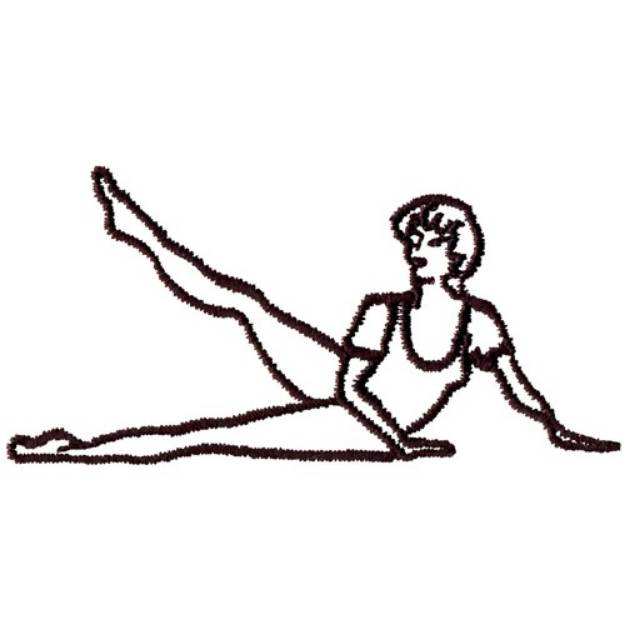Picture of Exercise Girl Machine Embroidery Design