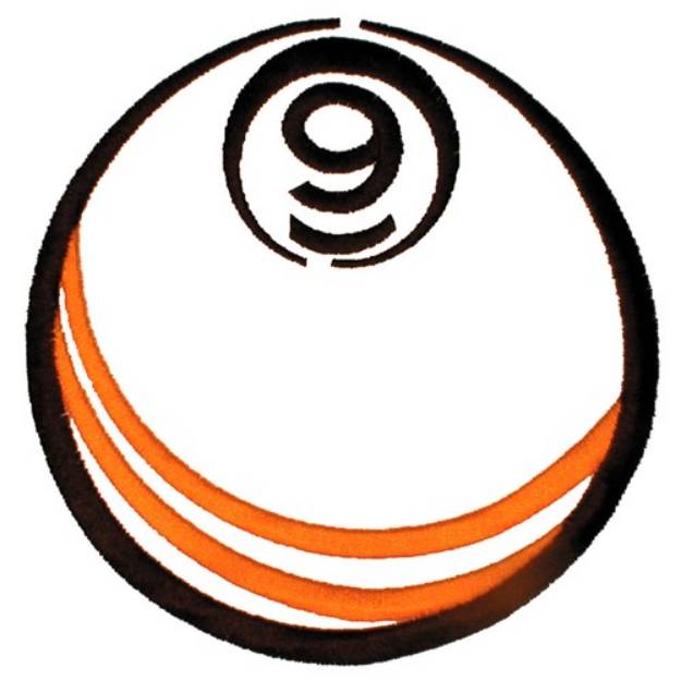 Picture of Abstract 9 Ball Machine Embroidery Design