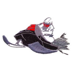 Picture of Snowmobiler Machine Embroidery Design