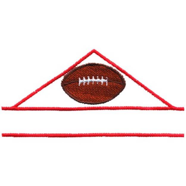 Picture of Football Name Drop Machine Embroidery Design