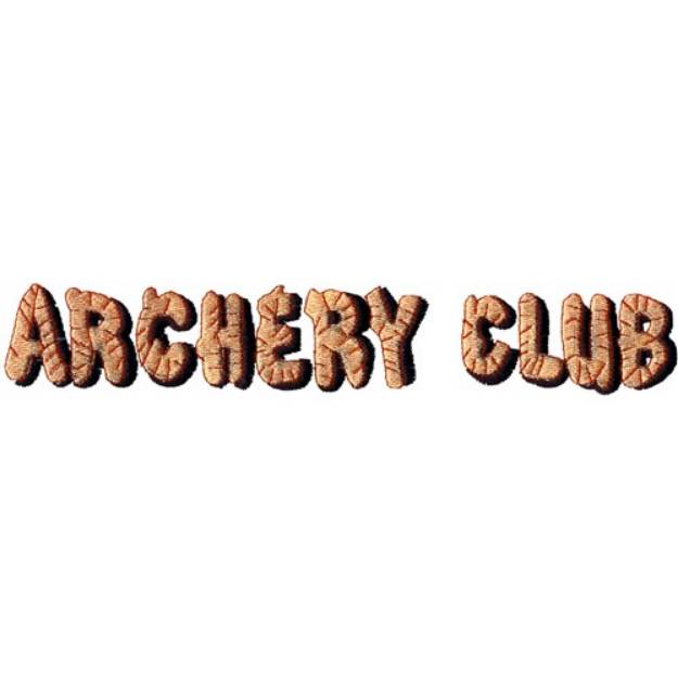 Picture of Archery Club Machine Embroidery Design