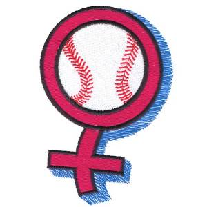Picture of Girls Softball Machine Embroidery Design