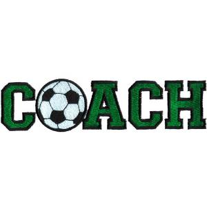 Picture of Soccer Coach Machine Embroidery Design