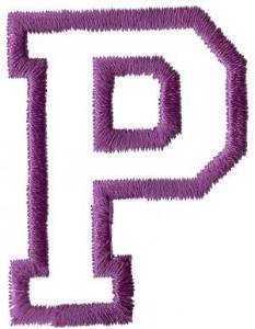 Picture of Sport P Machine Embroidery Design