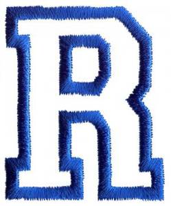 Picture of Sport R Machine Embroidery Design