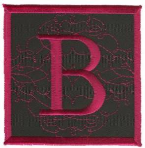 Picture of Square Applique B Machine Embroidery Design