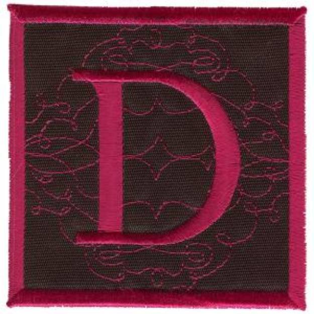 Picture of Square Applique D Machine Embroidery Design