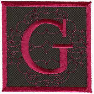 Picture of Square Applique G Machine Embroidery Design