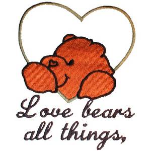 Picture of Wedding Quilt Bears Machine Embroidery Design