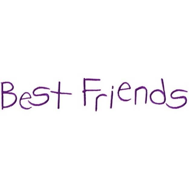 Picture of Best Friends Machine Embroidery Design