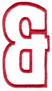 Picture of Empty Tank Ampersand Machine Embroidery Design
