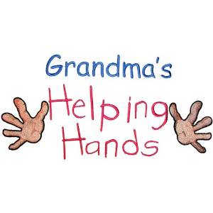 Picture of Grandmas Helping Hands Machine Embroidery Design