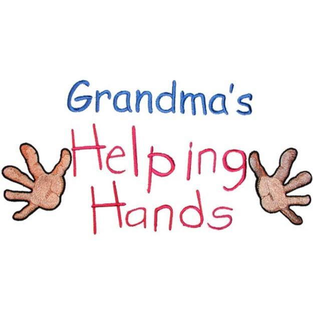 Picture of Grandmas Helping Hands Machine Embroidery Design