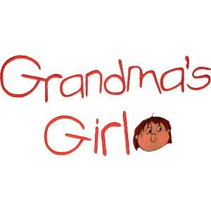 Picture of Grandmas Girl Machine Embroidery Design