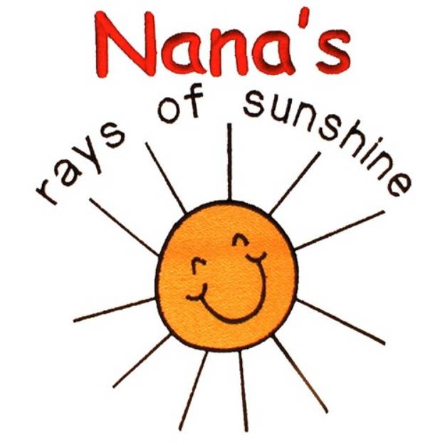 Picture of Nanas Rays of Sunshine Machine Embroidery Design