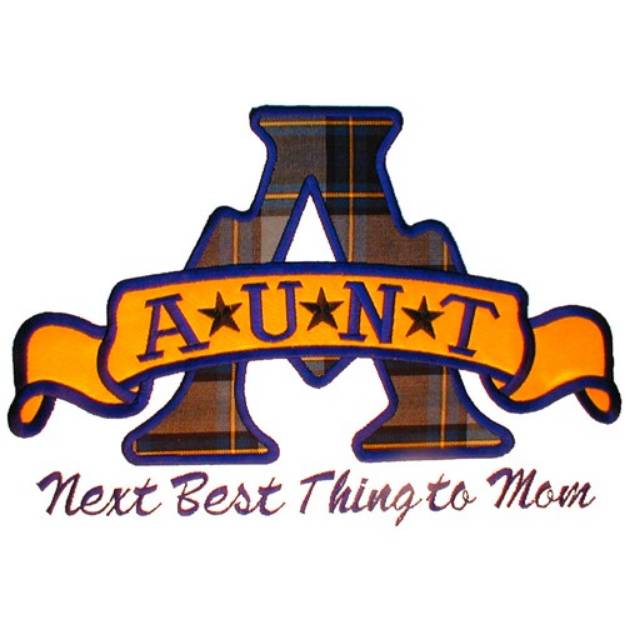 Picture of Aunt Applique Machine Embroidery Design