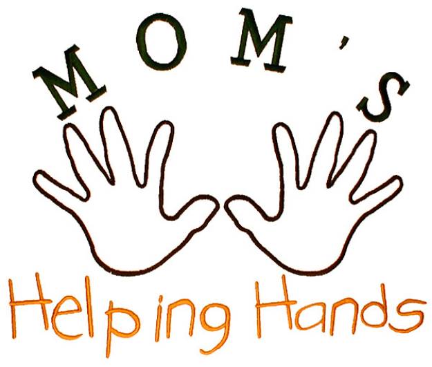 Picture of Moms Helping Hands Machine Embroidery Design