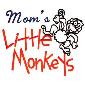 Picture of Moms Little Monkeys Machine Embroidery Design