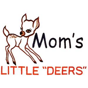 Picture of Moms Little "Deers" Machine Embroidery Design