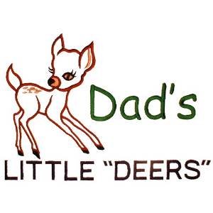Picture of Dads Little "Deers" Machine Embroidery Design
