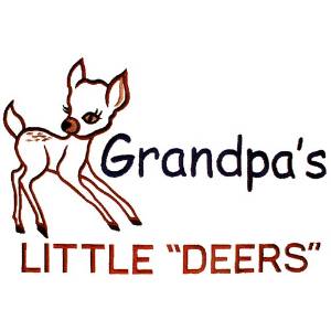 Picture of Grandpas Little "Deers" Machine Embroidery Design