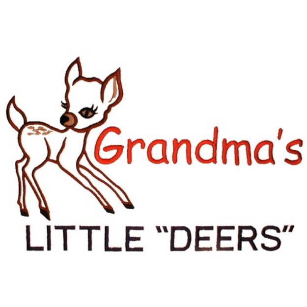 Picture of Grandmas Little "Deers" Machine Embroidery Design