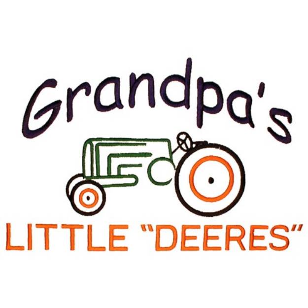 Picture of Grandpas Little "Deeres" Machine Embroidery Design