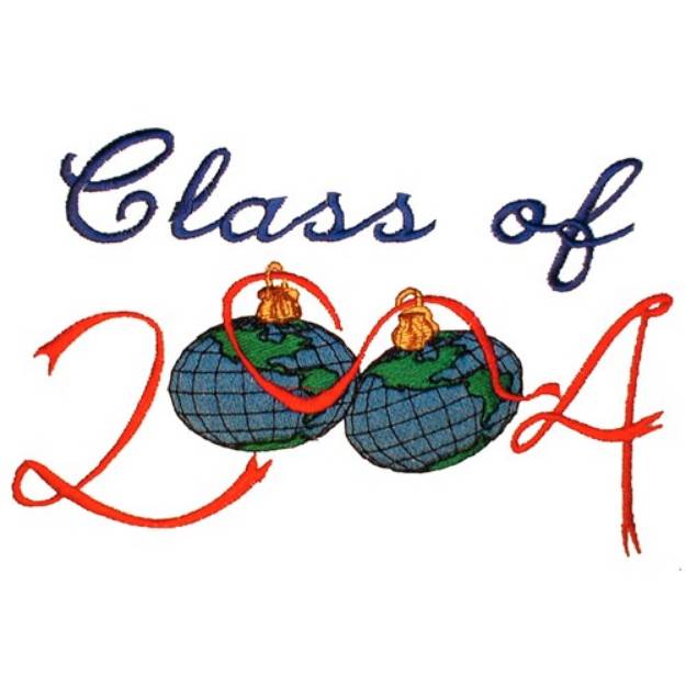 Picture of Class of 2004 Machine Embroidery Design