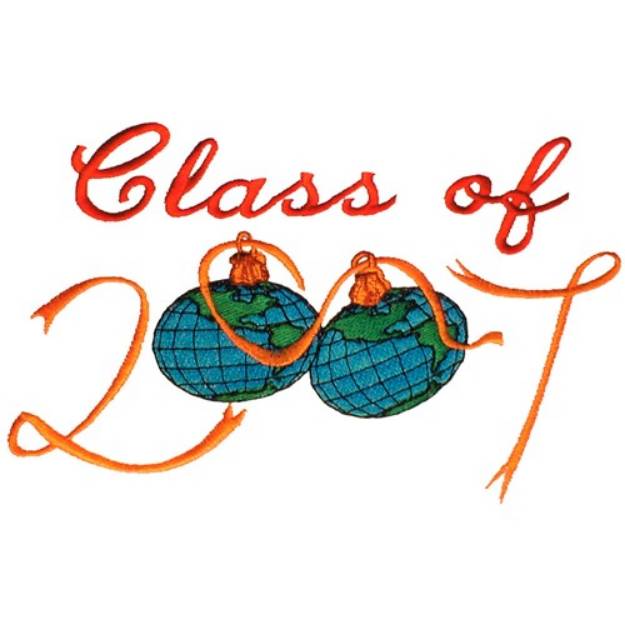 Picture of Class of 2007 Machine Embroidery Design