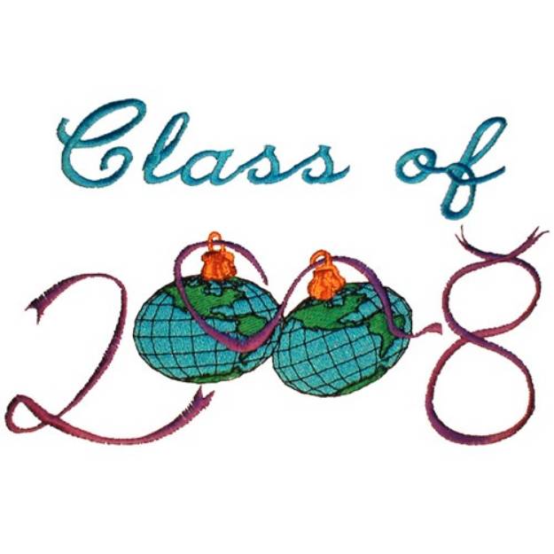 Picture of Class of 2008 Machine Embroidery Design
