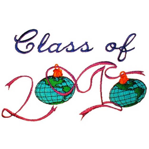 Picture of Class of 2010 Machine Embroidery Design