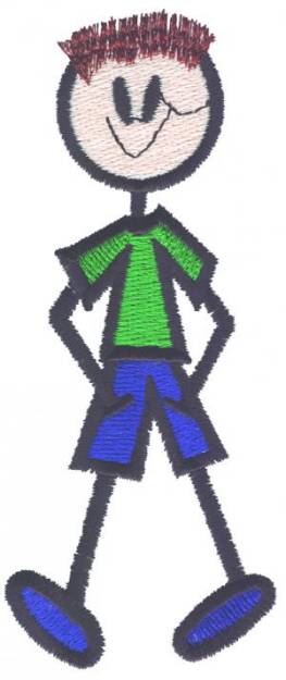 Picture of Boy Machine Embroidery Design